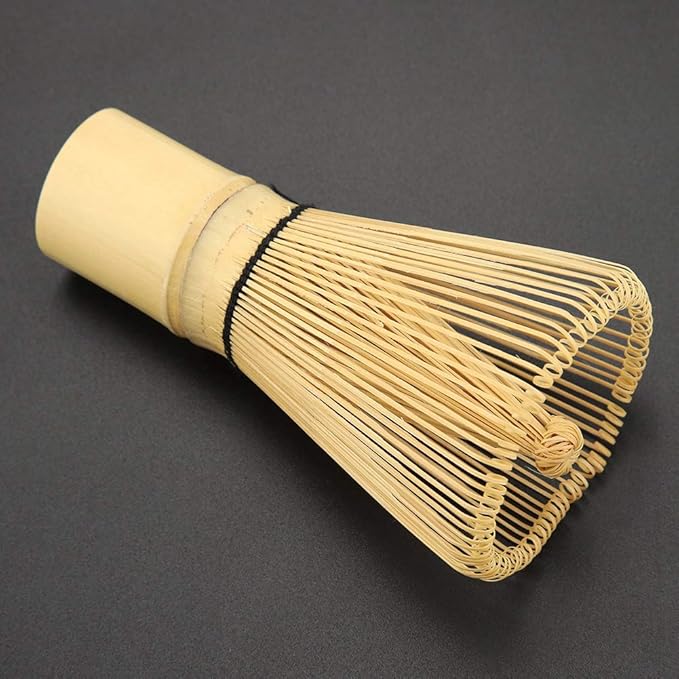 Fdit Tea Whisk for Matcha Powder, 100 Prongs, Bamboo Chasen, 6x11cm, Traditional Tea Ceremony Tool