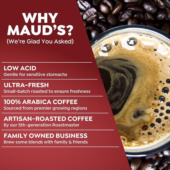Maud's Flavored Coffee Pods Variety Pack, 40 ct, 9 Assorted Flavors, Medium Roast Flavored Coffee in Single Serve Pods – 100% Arabica Beans, Compatible with Keurig K Cups Maker - Image 4