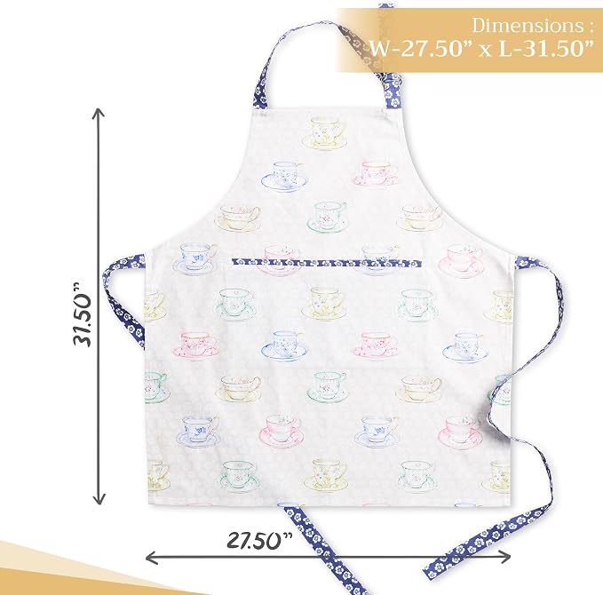Maison d' Hermine 100% Cotton Apron for women with Pocket Kitchen Chef Apron for Men Cooking Mothers Day Gifts - Image 4