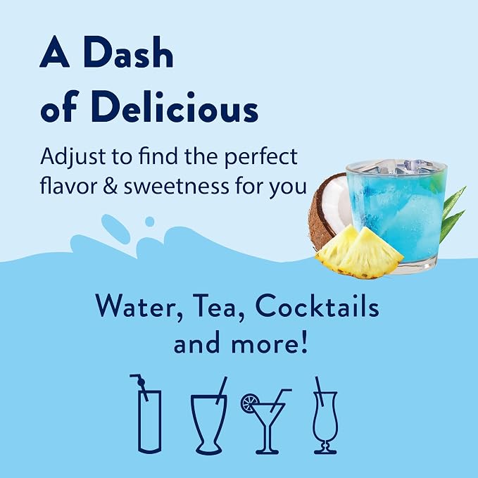 Jordan's Skinny Mixes Sugar Free Syrup, Mermaid Flavor, Fruit Flavored Water Enhancer, Drink Mix for Ice Tea, Lemonade & More, Zero Calorie Flavoring, Keto Friendly, 25.4 Fl Oz, 1 Pack - Image 6