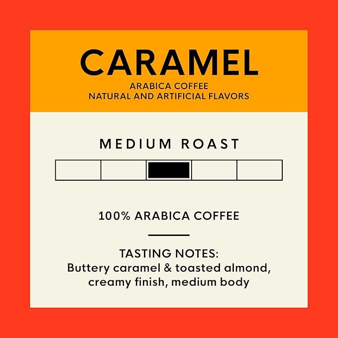 San Francisco Bay Compostable Coffee Pods - Caramel (80 Ct) K Cup Compatible including Keurig 2.0, Flavored, Medium Roast