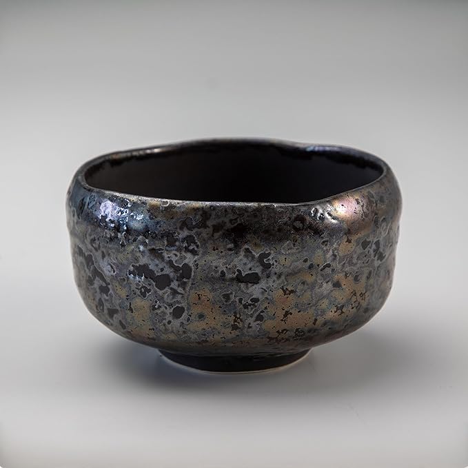 Asayu Japan Matcha Bowl, Handmade in Gifu Japanese Ceramic Chawan, 600ml, Dishwasher Safe for Tea Ceremoney, Green Tea, Pottery - Shirogane