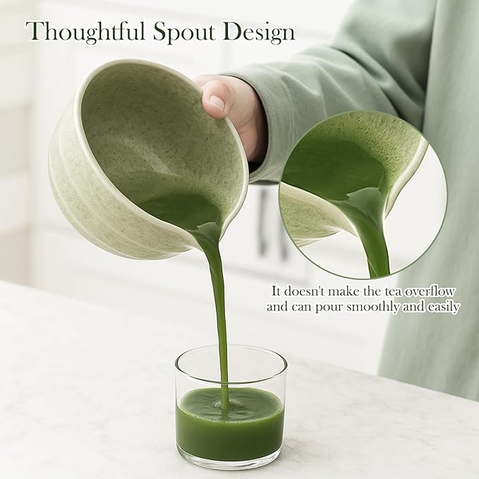 Matcha Whisk Set, 8 PCS Matcha Bowl Set with Whisk and Tea Scoop - Traditional Matcha Kit for Authentic Matcha Preparation, Perfect for Gift