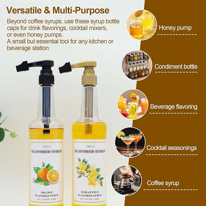 15 Pcs Coffee Syrup Pump Tip Covers Black Rubber Seal Caps for Coffee Syrup Bottles Fits Most Pump Tips, Keep Sugar Condiments Olive Clean Preserved for Barista, Café, Home Use - Image 5