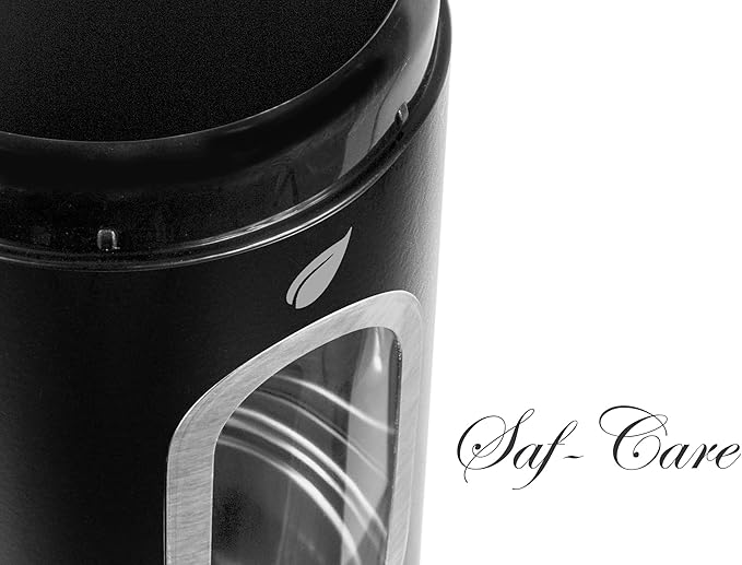 Saf-Care Kitchen Canisters - Modern Kitchen Decoration of Canister Set with Multiple Preservation Purposes by Tight Sealed Lids, Good for Wedding Gifts Kitchen Canisters Set of 3, Matte Black