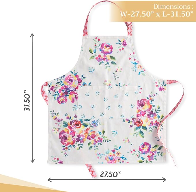 Maison d' Hermine 100% Cotton Apron for women with Pocket Kitchen Chef Apron for Men Cooking Mothers Day Gifts - Image 4