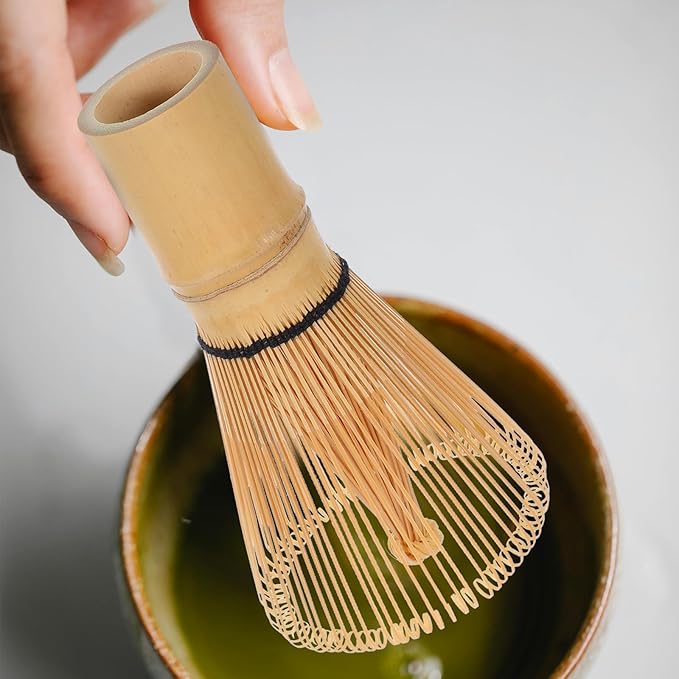 Matcha Whisk Natural Japanese Tea Whisk Traditional Chasen Tool for Matcha Powder Mixing Tea Ceremony Utensil