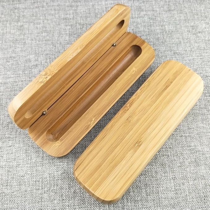 Pet Cat Beard Storage Box Hair Collection Commemorative Memory Box with Magnet Bamboo Whisker Collection Box Commemorative Box (Yellow (single slot))