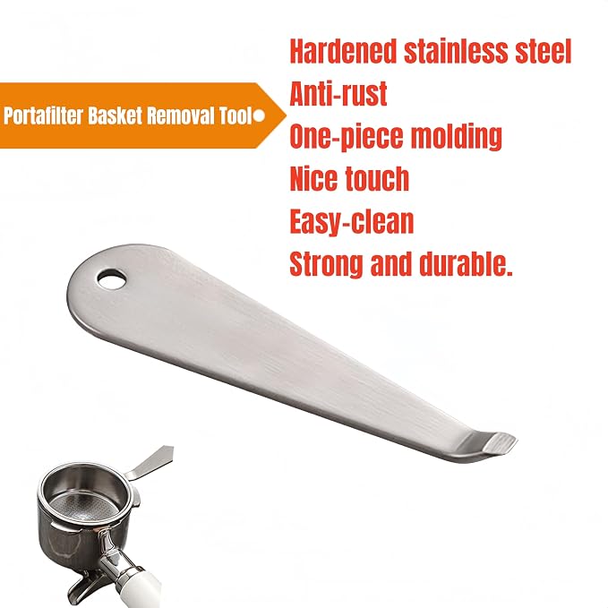 Portafilter Basket Removal Tool Espresso Cleaning Accessories Stainless Steel Coffee Filter Remover Tool - Image 3