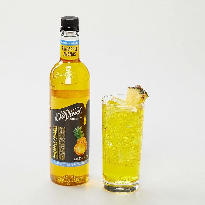 DaVinci Gourmet Sugar-Free Pineapple Syrup, 25.4 Fluid Ounces (Pack of 1)