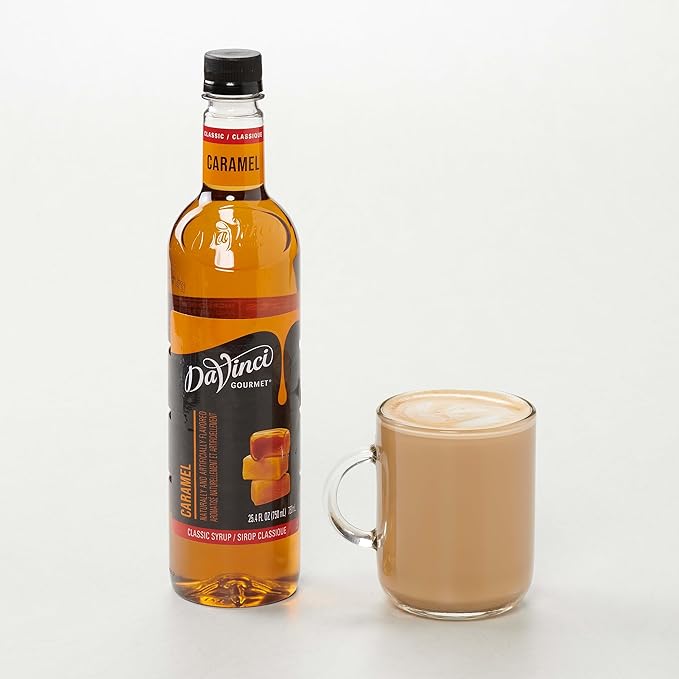 DaVinci Gourmet Classic Caramel Syrup, Kosher, 25.4 Fluid Ounces (Pack of 4)