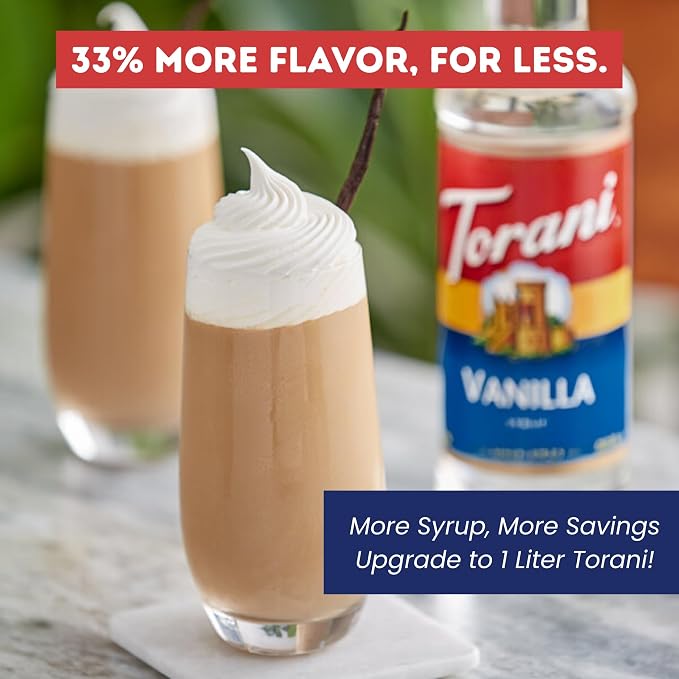 Torani Vanilla Syrup PET (1L) - Image 3