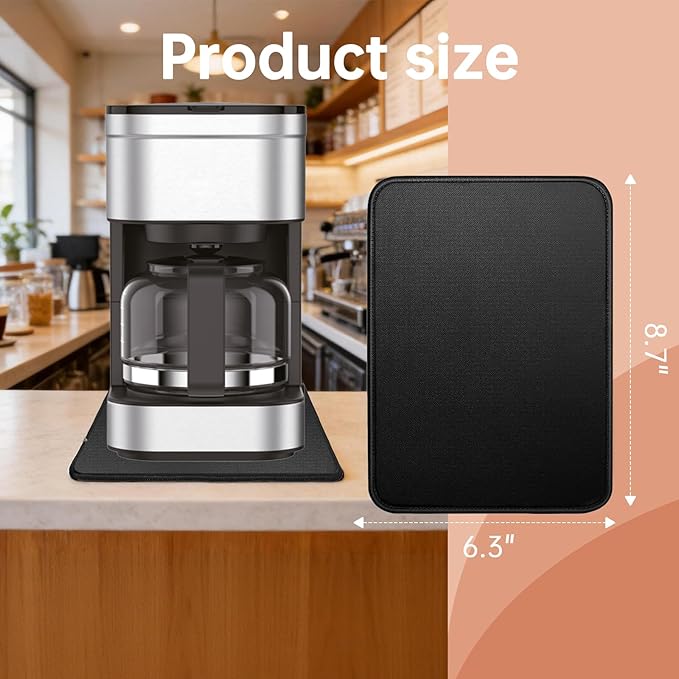 Sliding Pad for KRUPS Simply Brew Compact 5 Cup Coffee Maker (8.7"×6.3")- Smooth Glide with Anti-Slip Base - Perfect Accessories Fit for Krups Coffee Makers