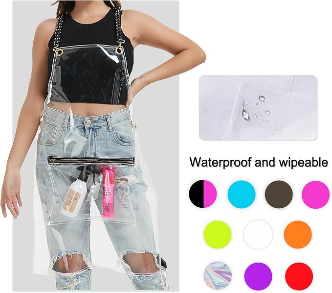 Hair Stylist Apron for Women - Waterproof Barber Nail Tech Apron Hairdresser Hairstylist Salon Aprons with Pocket - Image 5
