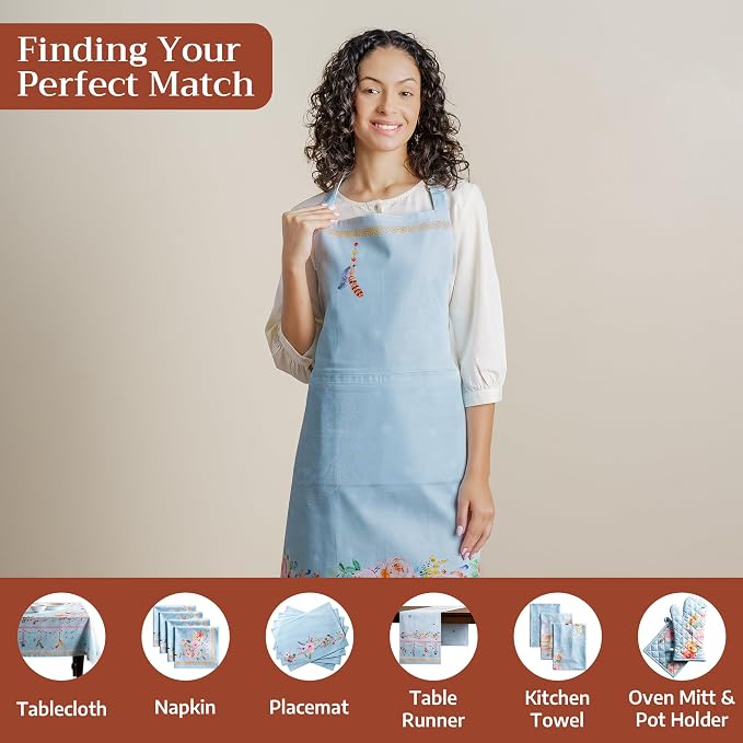 Maison d' Hermine 100% Cotton Apron for women with Pocket Kitchen Chef Apron for Men Cooking Mothers Day Gifts - Image 4