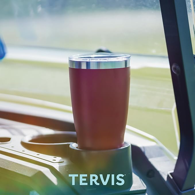 Tervis Traveler Sara Berrenson Retro Floral Triple Walled Insulated Tumbler Travel Cup Keeps Drinks Cold & Hot, 30oz, Stainless Steel