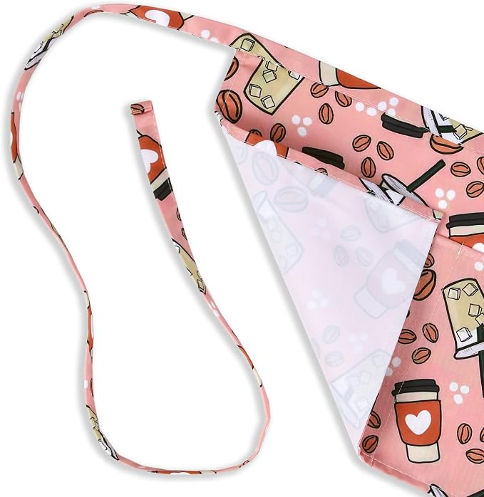 Plum Hill Cute Half Apron with Pockets - Waitress Apron for Servers ?€? Teacher Apron with 3-Pockets - Image 4
