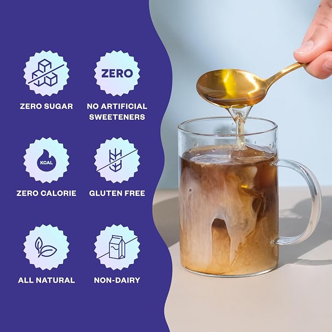 Coffee Syrup - Zero Sugar, Zero Calorie, Flavoring Syrup for Coffees, Coffee Bar Accessories - Great for Flavoring All Types of Drinks – 3 Pack - Image 6
