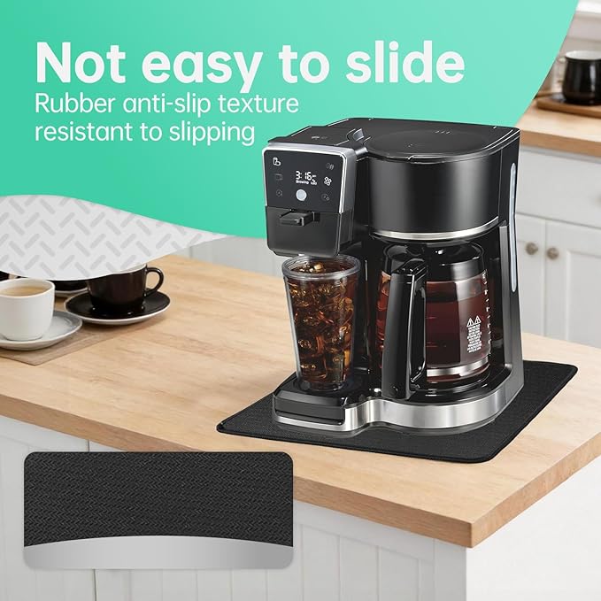Sliding Pad for Hamilton Beach 2-Way 12 Cup Programmable Drip Hot and Iced Coffee Maker (11.5"×10.2")- Smooth Glide with Anti-Slip Base - Perfect Accessories Fit for Hamilton Beach Coffee Maker