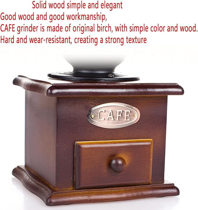 Manual Vintage Style Hand Coffee Grinder, manual coffee grinder with handle,Roller Mill