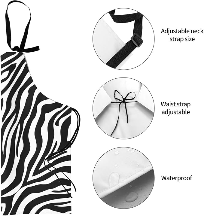 Apron skeleton Halloween,Waterproof Work Apron for Kitchen Cooking BBQ Party Perfect Holiday Gift - Image 6