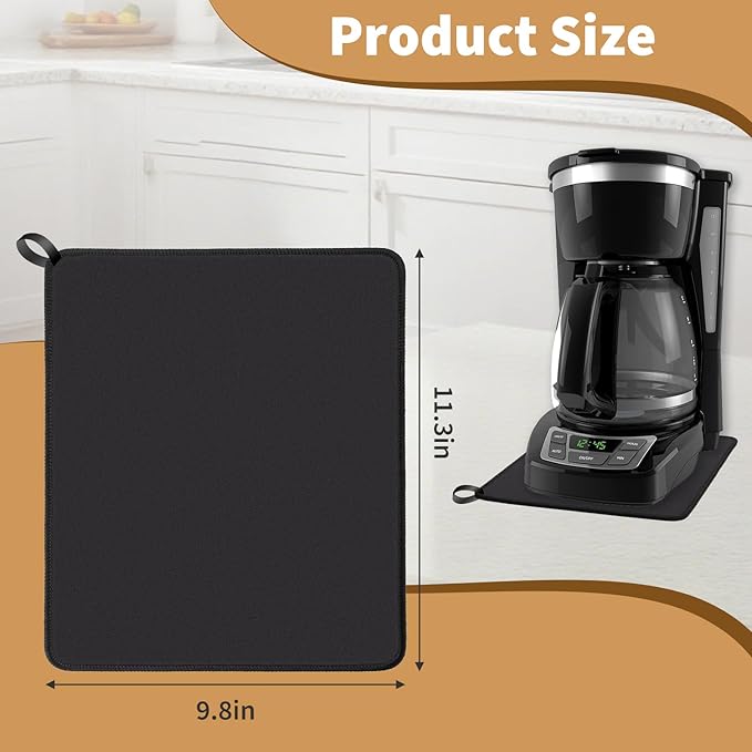 Sliding Pad for BLACK+DECKER 12-Cup Digital Coffee Maker (11.3"×9.8")- Smooth Glide with Anti-Slip Base - Perfect Accessories Fit for CM1160W/B 12-Cup Programmable Coffeemaker