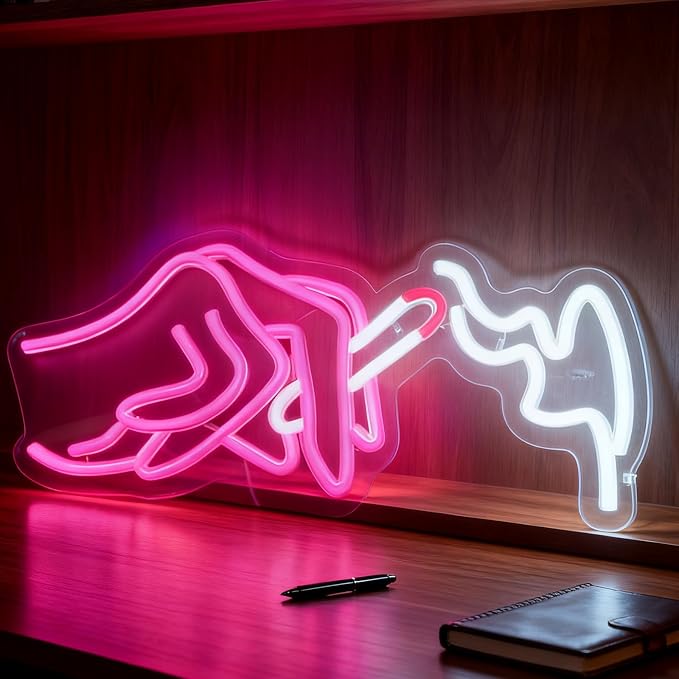 Led Neon Sign, Light Up Sign, USB Powered Decorative Neon Light for Bedroom Living Room Man Cave Home Space Wall Table Decor, 16.3 x 7.1 In by Brighten%E2%80%98Neonawall%E2%80%99NeonSign