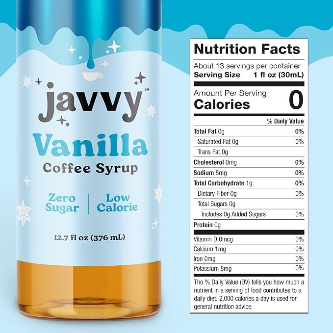 Coffee Syrup - Zero Sugar, Zero Calorie, Flavoring Syrup for Coffees, Coffee Bar Accessories - Great for Flavoring All Types of Drinks – 3 Pack - Image 5