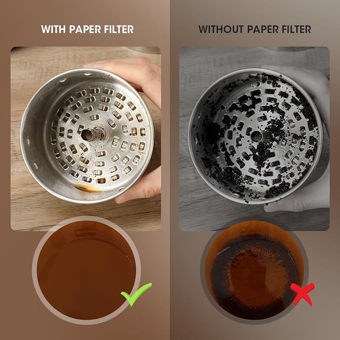Aieve Percolator Coffee Filters, Wrap Around Coffee Filters for Percolator Coffee Pot Electric,9 x 9 Inch (160 Count)