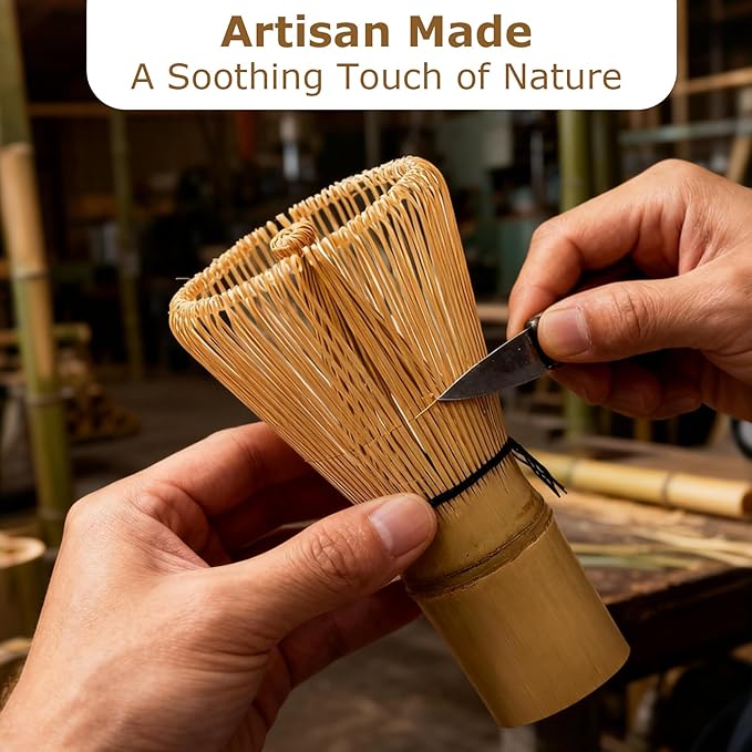 Matcha Whisk Traditional Chasen Bamboo Matcha Wisk for Japanese Tea Ceremony