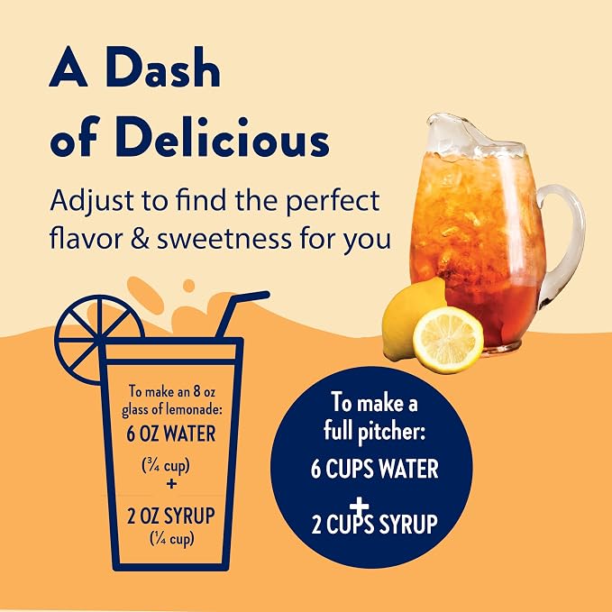 Jordan's Skinny Mixes Sugar Free Syrup, Sweet Tea Flavor, Fruit Flavored Water Enhancer, Drink Mix for Iced Tea, Lemonade, Drinks, Low Calorie Water Flavoring, Dairy & Gluten Free, Kosher, 25.4 Fl Oz - Image 7