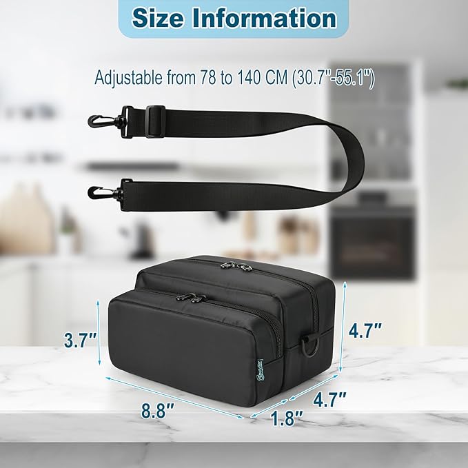 Beautyflier Travel Storage Bag Compatible with AeroPress Original Coffee Press, Microfilters, Mini Scale, Durable Organizer Case for Portable Coffee Maker, Fits Travel, Camping (Bag Only)