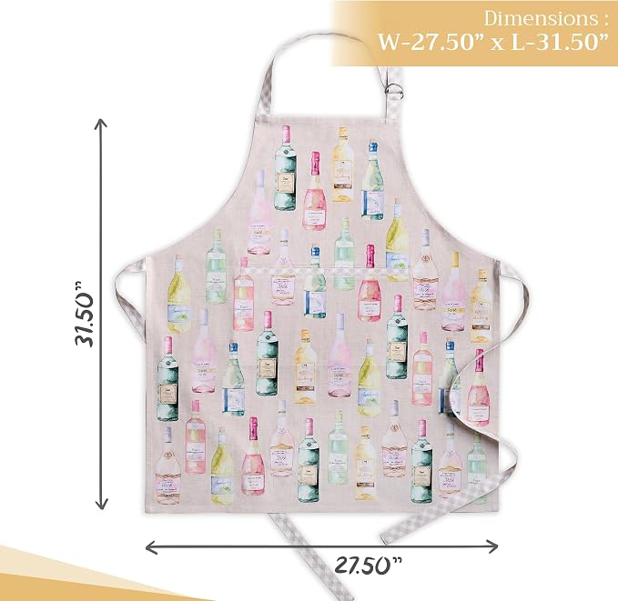 Maison d' Hermine 100% Cotton Apron for women with Pocket Kitchen Chef Apron for Men Cooking Mothers Day Gifts - Image 4