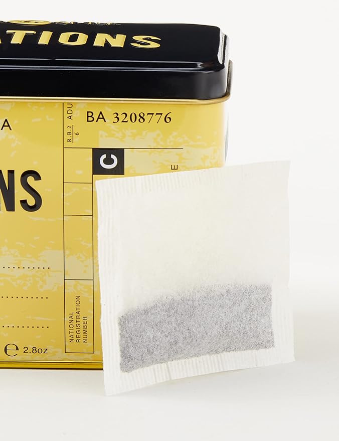 New English Teas Tea Rations Tea Tin with 40 English Breakfast Teabags, World War 2 Memorabilia