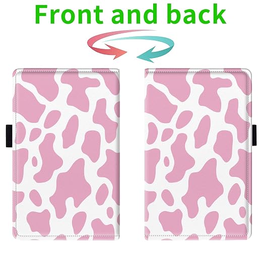 Server Books for Waitress, with 7 Large Pockets, Waiter Serving Book, Waitstaff Server Order Pads, Cute PU Leather Server Book with Pen Holder Fit Server Apron, Pink Cow Prints - Image 2