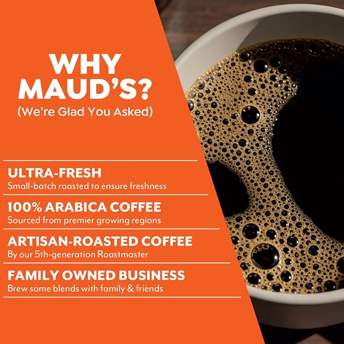 Maud's Orange Creamsicle Flavored Coffee Pods, 18 ct, Medium Roast Flavored Coffee in Single Serve Pods – 100% Arabica Beans, Compatible with Keurig K Cups Maker - Image 4