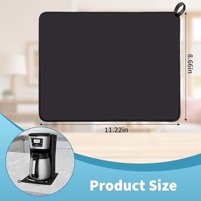 Sliding Pad for BLACK+DECKER 12-Cup Thermal Coffeemaker(CM2035B)(11.22"×8.66")-Smooth Glide with Anti-Slip Base - Perfect Accessories Fit for Black and Decker Coffee Maker