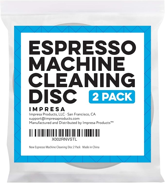 IMPRESA Backflush Cleaning Disc Pack of 2, 54mm Compatible with Breville Duo-Temp Pro & Barista Series - Espresso Machine Accessories Kit - Use with Cleaning Tablets & Espresso Machine Cleaner - Image 7