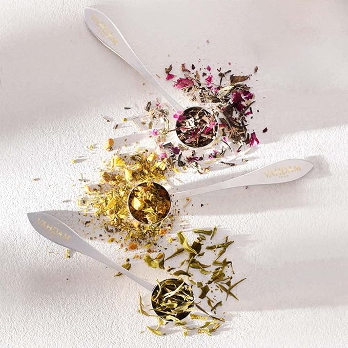 VAHDAM Perfect Measure Loose Leaf Tea Spoon | Premium Quality Stainless Steel Tea Scoop | Perfect Measuring Teaspoons To Brew 1 Cup Of Loose Leaf Tea & Matcha