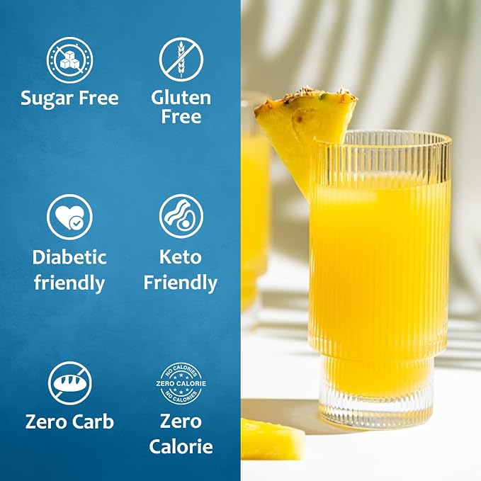Syruvia Sugar-Free Pineapple Syrup, Flavored Syrup for Drinks, Cocktails, Lemonades, Iced Teas, and Desserts – 25.4 fl oz, With Pump - Image 4