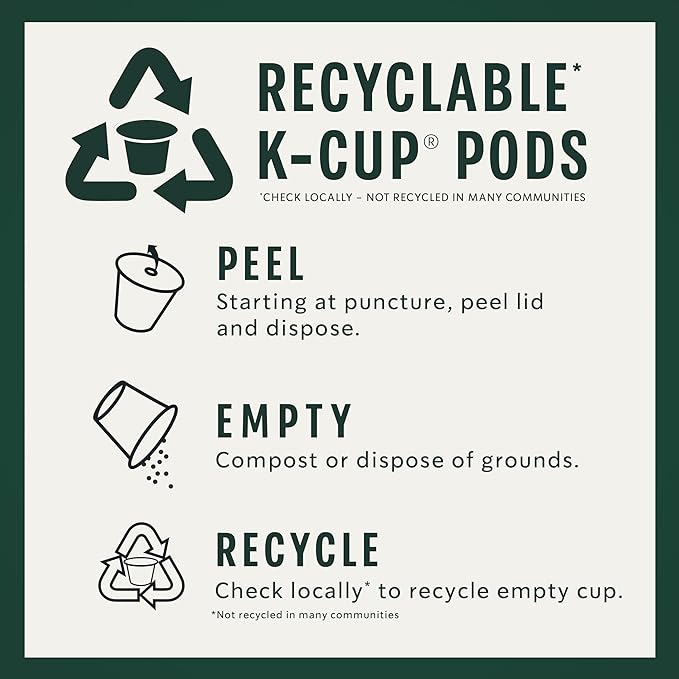 Starbucks Flavored Coffee K-Cup Pods, Hazelnut Flavored Coffee, Made without Artificial Flavors, Keurig Genuine K-Cup Pods, 10 CT K-Cups/Box (Pack of 2 Boxes)