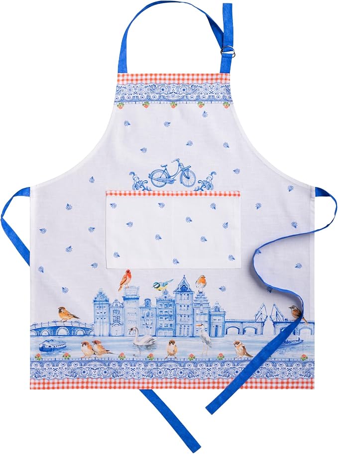 Maison d' Hermine 100% Cotton Apron for women with Pocket Kitchen Chef Apron for Men Cooking Mothers Day Gifts by MaisondHermine