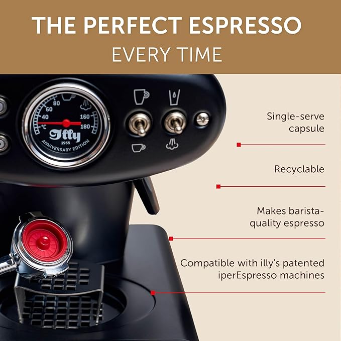 illy Coffee IperEspresso Capsules, Costa Rica Single Origin Medium Roast Coffee Pods, 100% Arabica, Premium Italian Blend, 18 Count, 6 Pack