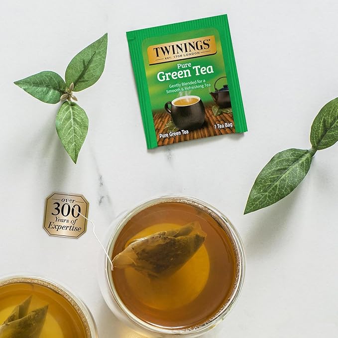 Twinings Tea Bag Sampler Variety with Walnut Wooden Organizer Tea Chest (36 Tea Bags) 6 Different Popular Flavors, Gift for Tea Lovers: Women, Men, Mom, Dad, Family, Friends, Couples