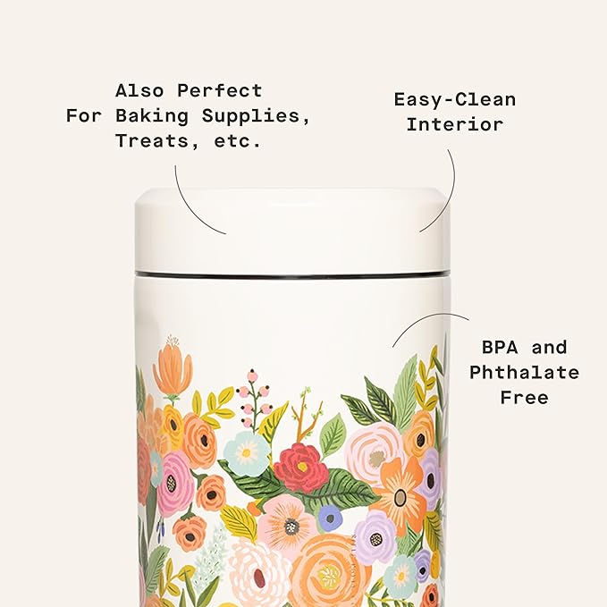 Corkcicle Keep Fresh Canister - Preserves Freshness for Coffee & Pantry Items - Airtight Seal - Internal Air Compressor - BPA-Free - Gift for Mom - Great for Mother's Day or Christmas - Rifle Paper