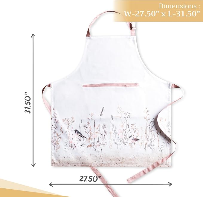 Maison d' Hermine 100% Cotton Apron for women with Pocket Kitchen Chef Apron for Men Cooking Mothers Day Gifts - Image 4