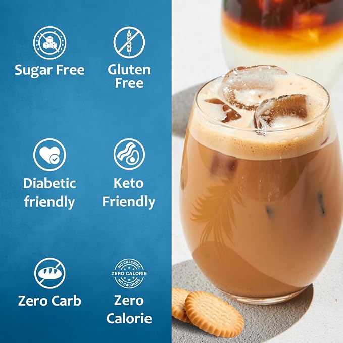 Syruvia Sugar Free Coffee Syrup, Cookie Butter Flavored Syrup for Drinks, Lattes, and Desserts – 25.4 fl oz, With Pump - Image 4