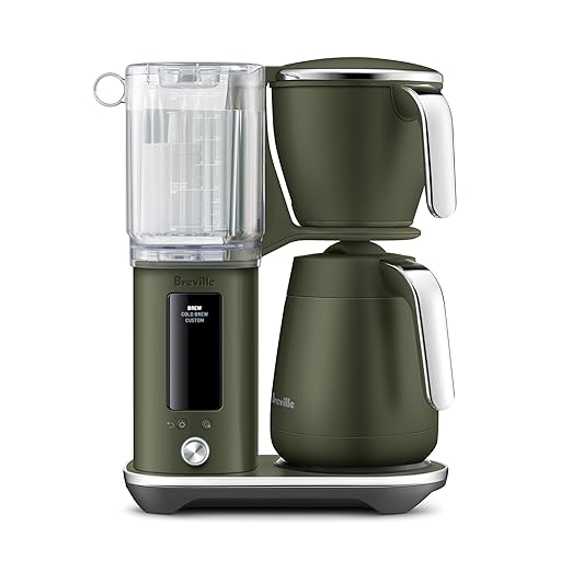 Breville Luxe Drip Coffee Machine BDC465OLT, Olive Tapenade, Thermal Carafe