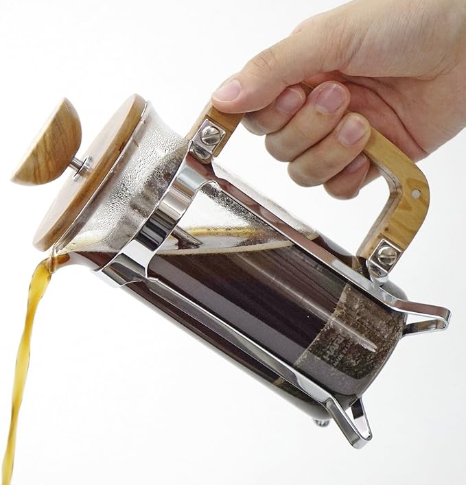 Hario Olive Wood Coffee and Tea Press, 600ml