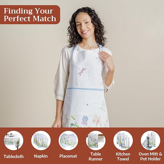 Maison d' Hermine 100% Cotton Apron for women with Pocket Kitchen Chef Apron for Men Cooking Mothers Day Gifts - Image 4